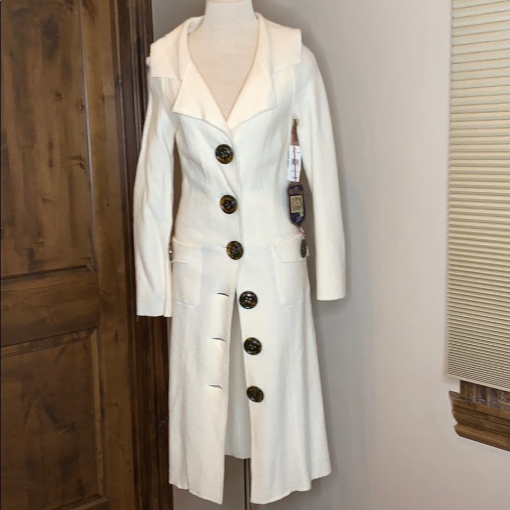 Millard Fillmore Long, Cream Coat Size XS